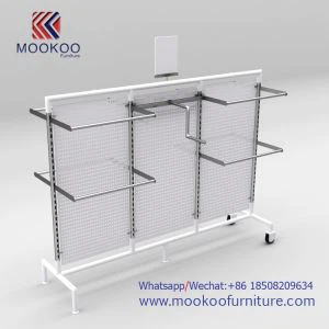 Bijela i crna nehrđajućeg čelika H & M odjeće i pribora Odjeća Display Racks kombinacija za odjeću Store