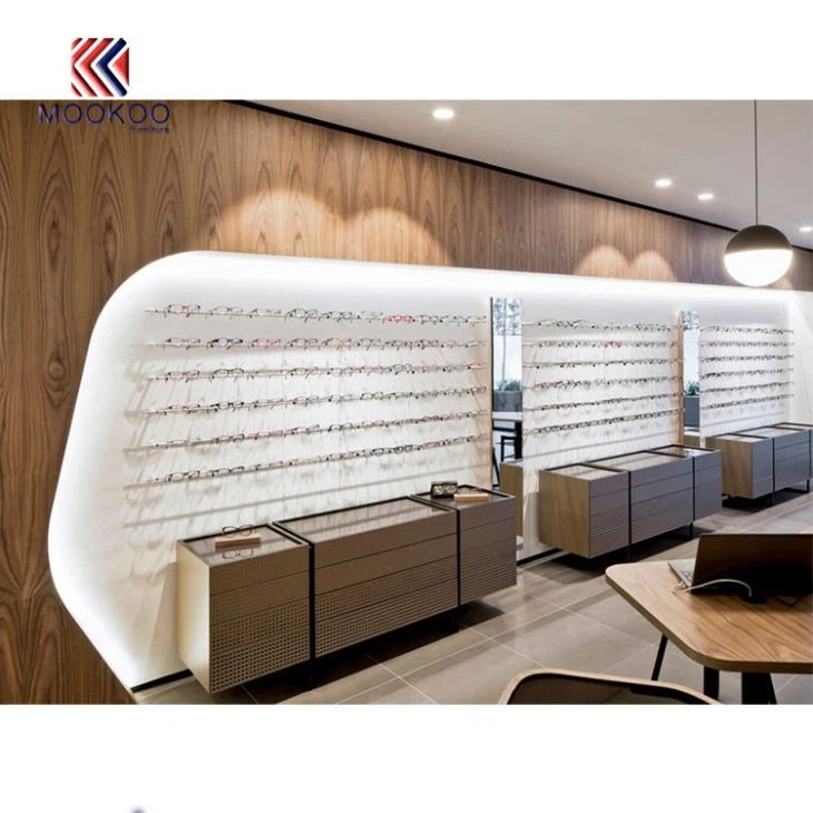 Custom Wood Sunglass Wall Showcase Design
