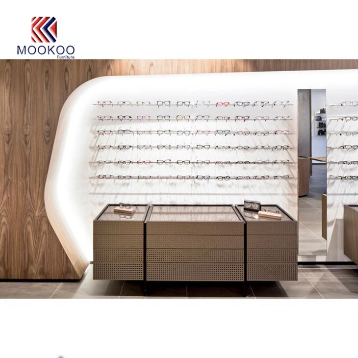Custom Wood Sunglass Wall Showcase Design