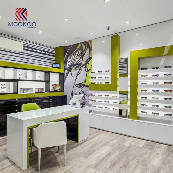 Sunglass Display Cabinet Wall Mount Glass Showcase Design