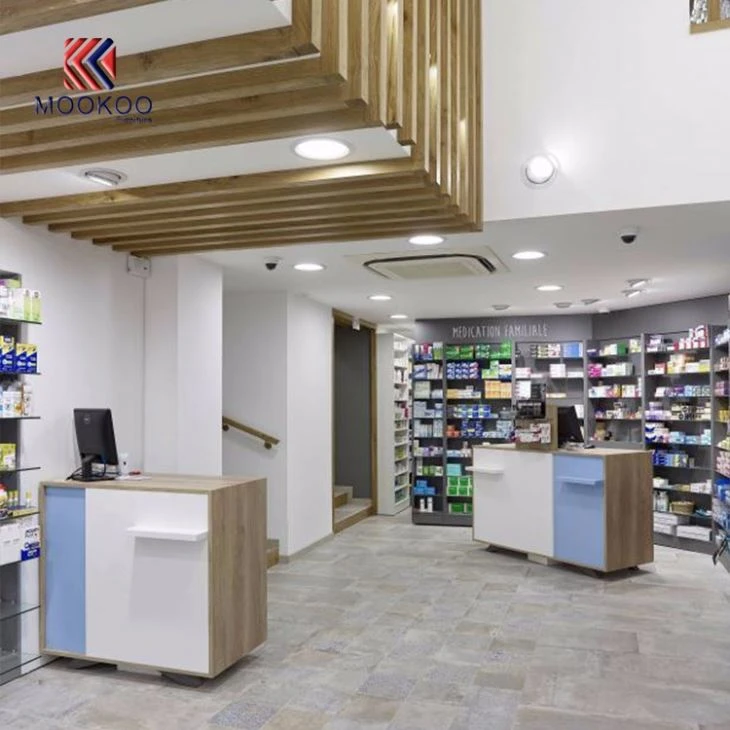European Style Pharmacy Flagship Shop Display Furniture