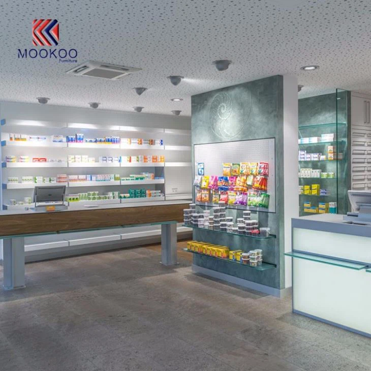 Factory Price Pharmacy Storage Tempered Glass Shelves