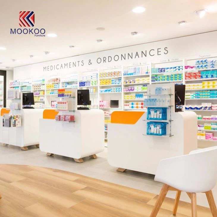 Pharmacy Shop Display Cabinet For Drug Store Sale