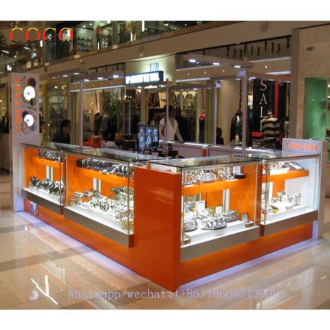 Kiosk s dragim okruglim staklima